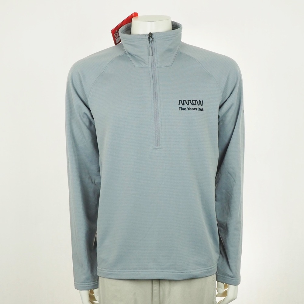 The North Face Mountain Peaks Fleece Jacket Mens Large Gray Arrow Electronics